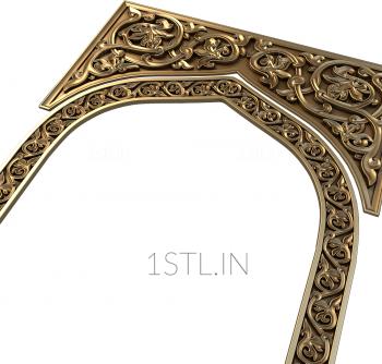 Church panel (PC_0145) 3D model for CNC machine